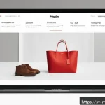 행동경제학적 할인 전략 - A modern Swedish online shopping interface displaying a product page with a prominently shown origin...